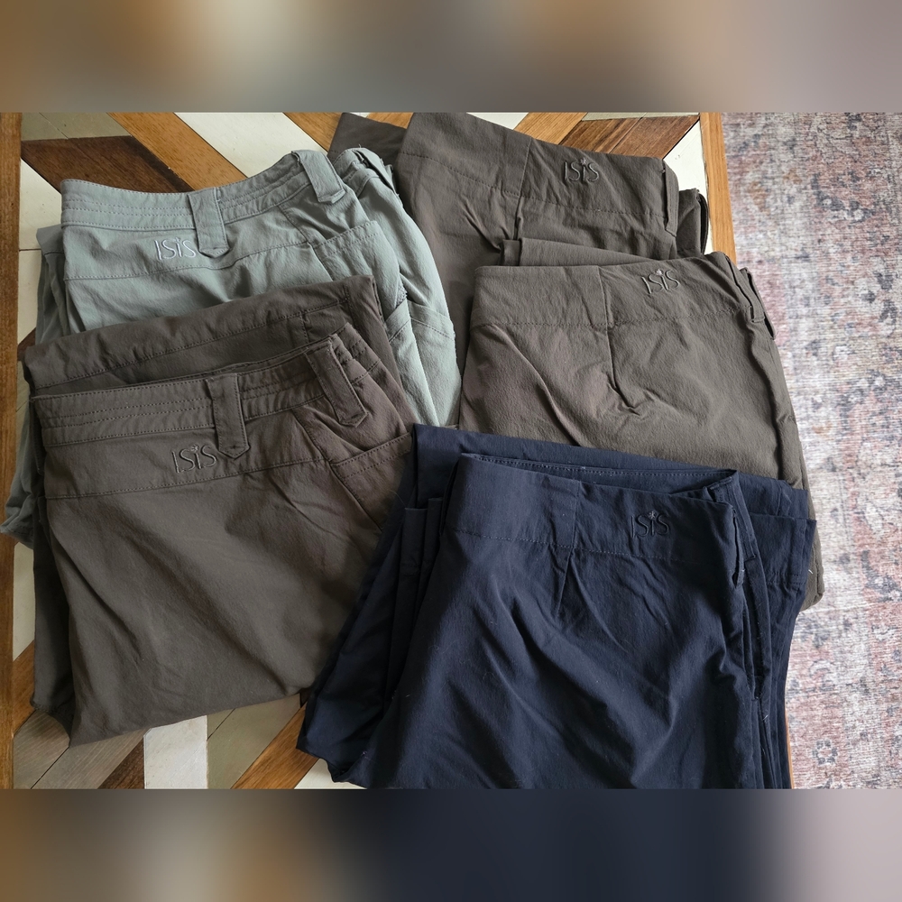 Isis Women's Pants in Brown, Gray, and Black